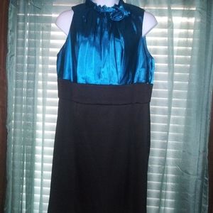 Women's Sleeveless Faux Satin Dress